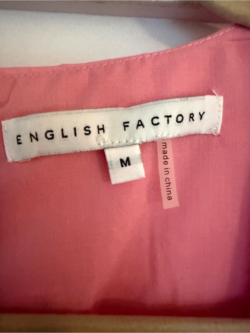 English Factory Hot Pink Ruffle Sleeve Tiered Dress - Picture 5 of 5